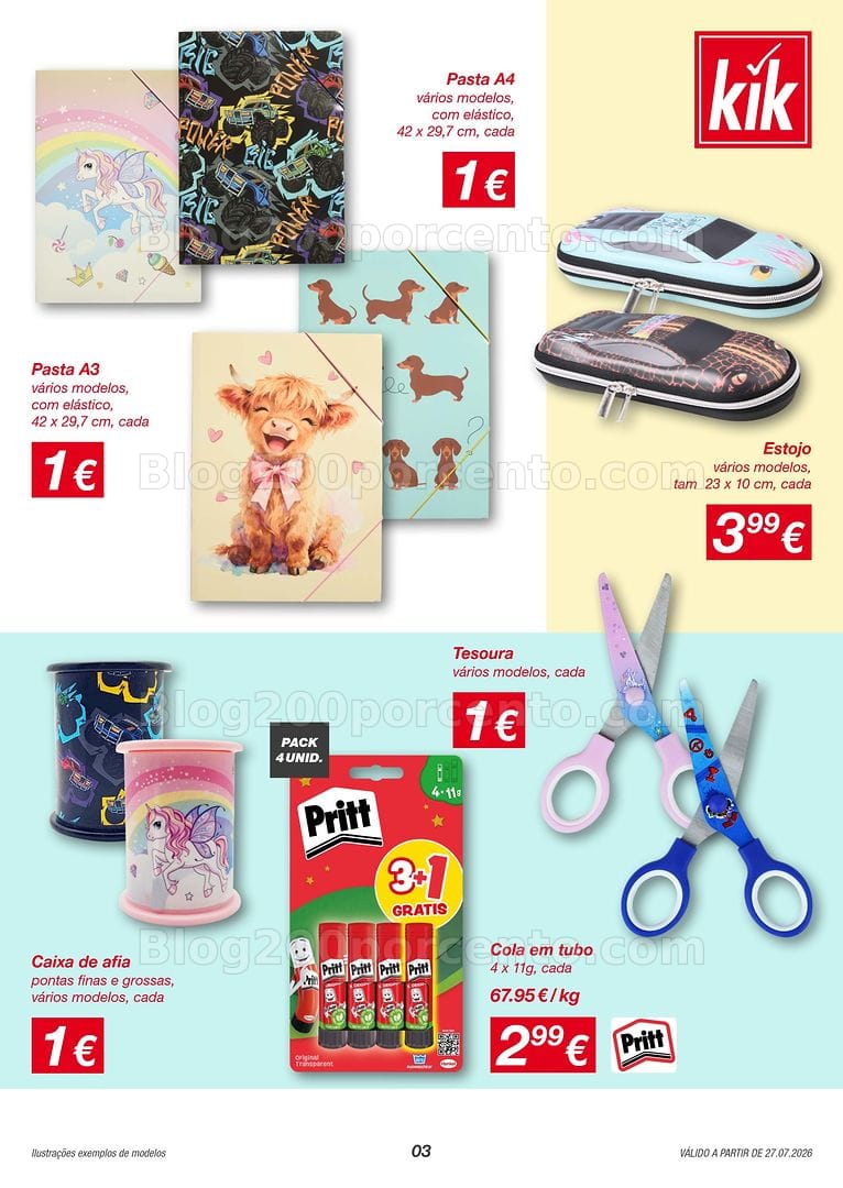 Antevisão Folheto KIK Promoções a partir de 27 julho